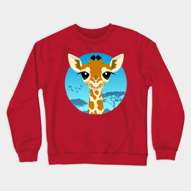 Baby giraffe Crewneck Sweatshirt by tuditees